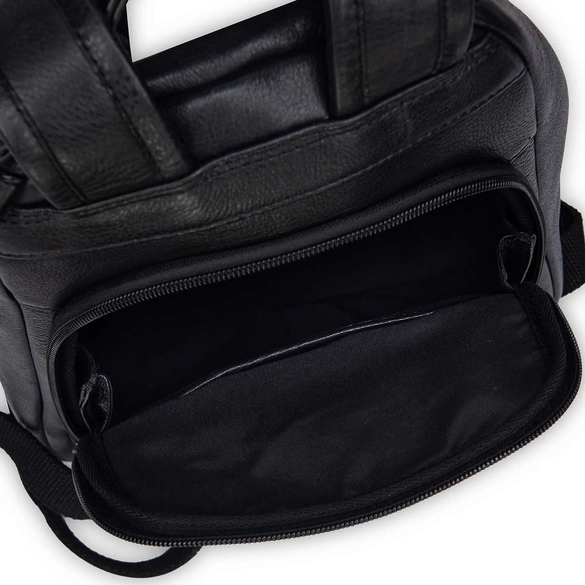 Рюкзак Dr.Koffer из натуральной кожи черный