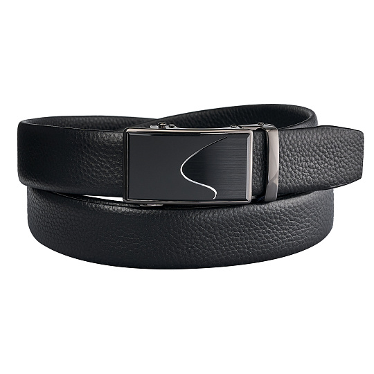 Ремень Dr. Koffer из натуральной кожи черный