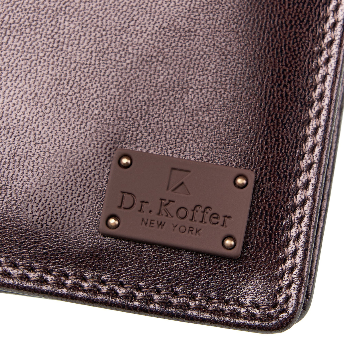 Портмоне Dr.Koffer из натуральной кожи коричневое