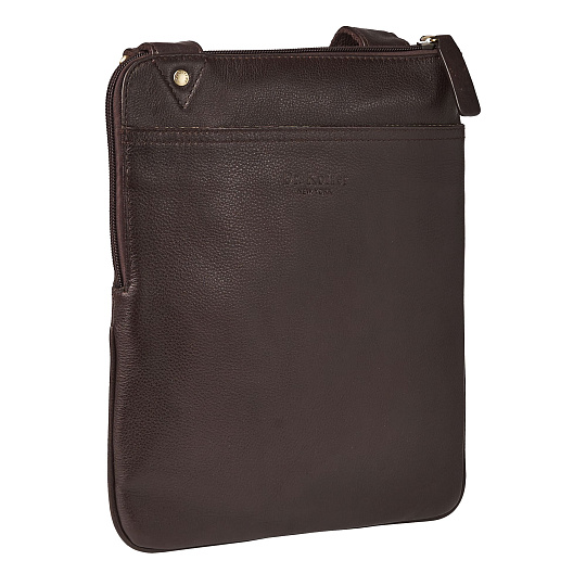 Сумка через плечо Dr.Koffer из натуральной кожи коричневая