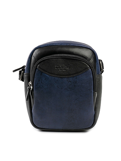 Сумка через плечо Dr.Koffer из натуральной кожи синяя