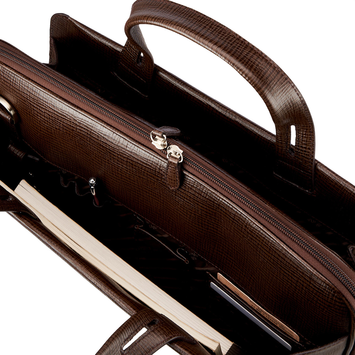 Женская сумка Dr.Koffer из натуральной кожи коричневая