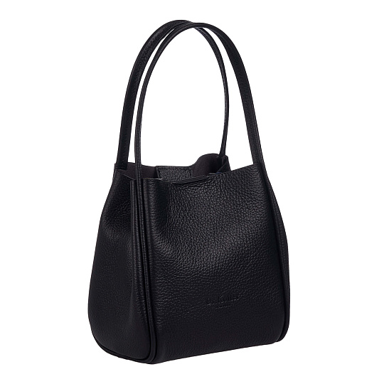 Женская сумка Dr. Koffer из натуральной кожи черная