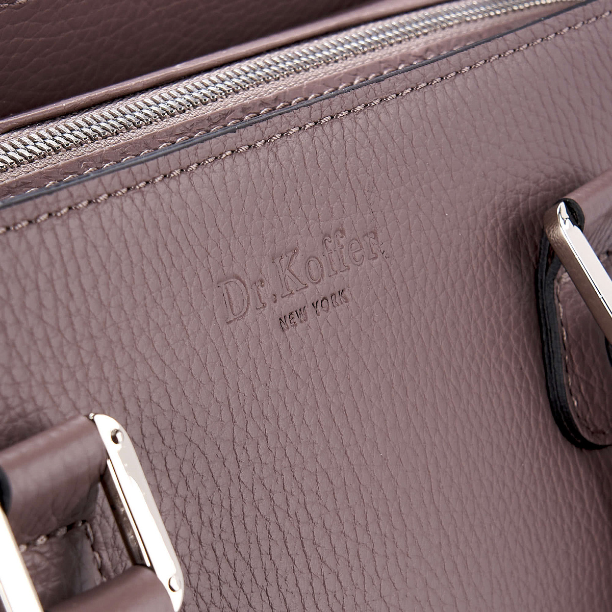 Женская сумка Dr. Koffer из натуральной кожи розовая