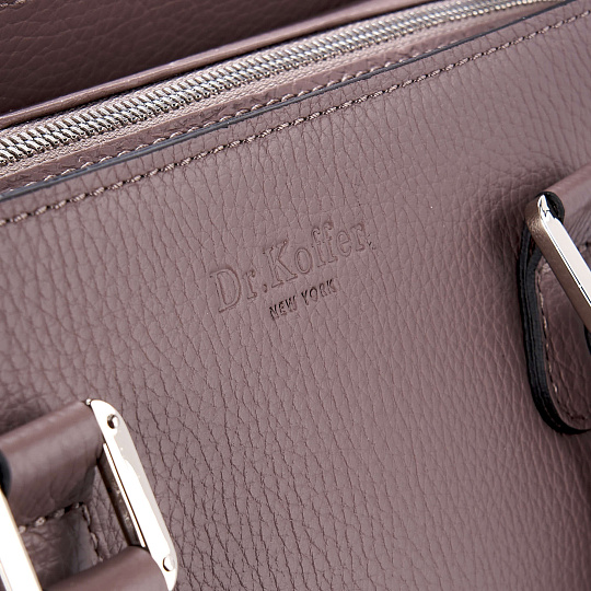 Женская сумка Dr. Koffer из натуральной кожи розовая