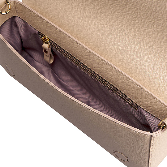 Женская сумка  Dr. Koffer из натуральной кожи бежевая