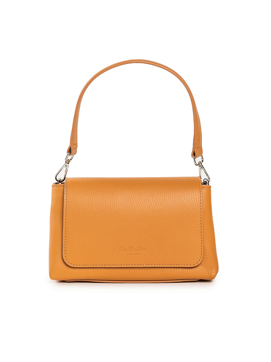 Женская сумка Dr. Koffer из натуральной кожи коричневая