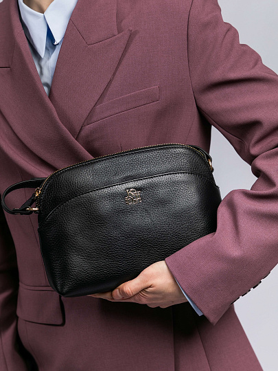 Женская сумка Dr. Koffer из натуральной кожи черная