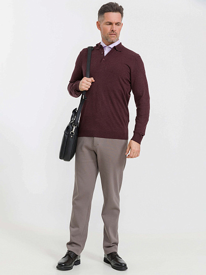 Деловая сумка Dr.Koffer из натуральной кожи черная