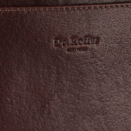 Папка для документов с ручкой Dr. Koffer из натуральной кожи