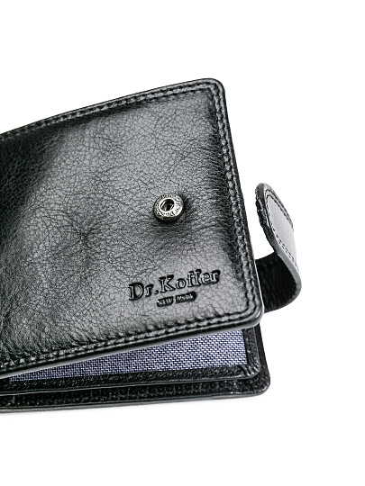 Портмоне Dr.Koffer из натуральной кожи черное