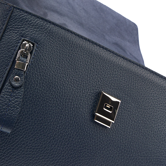 Женская сумка Dr. Koffer из натуральной кожи синяя