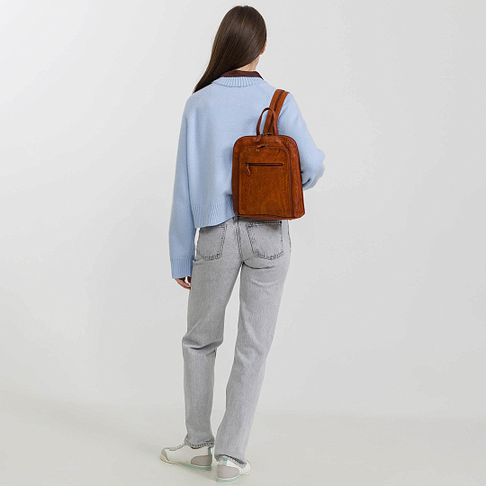 Рюкзак Dr.Koffer из натуральной кожи коричневый