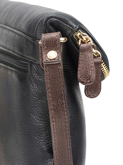 Женская сумка Dr. Koffer из натуральной кожи черная