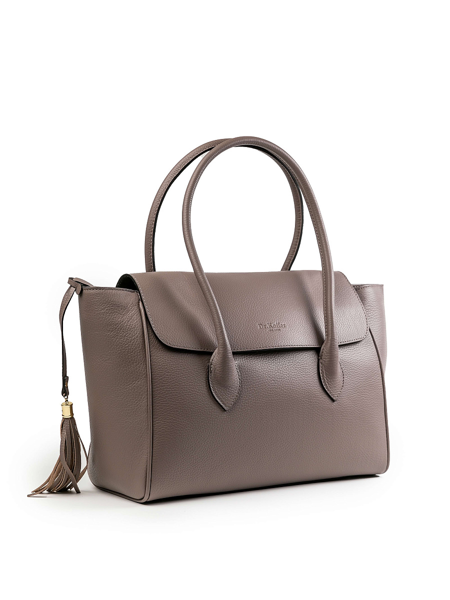 Женская сумка Dr.Koffer из натуральной кожи пыльная роза