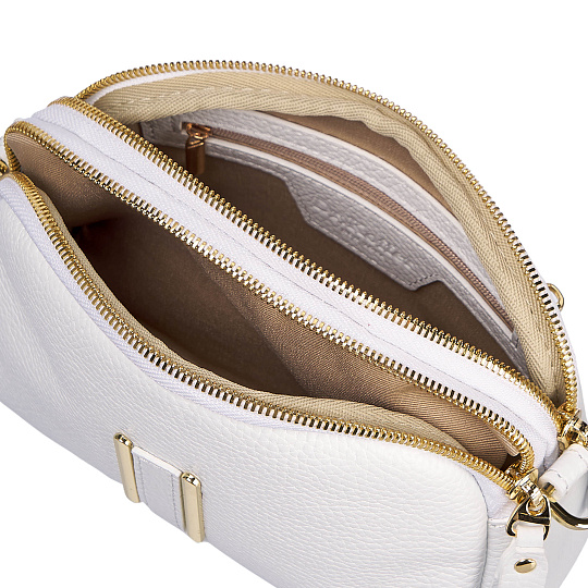 Женская сумка Dr. Koffer из натуральной кожи белая