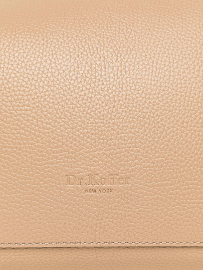 Женская сумка Dr. Koffer из натуральной кожи бежевая