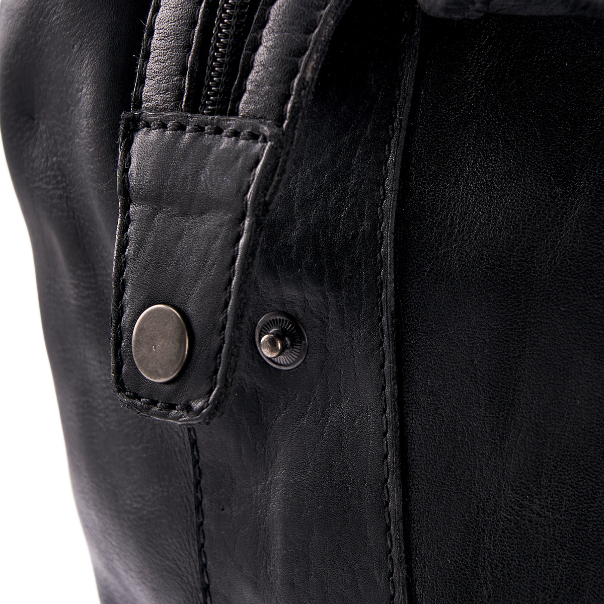 Сумка дорожная Dr.Koffer из натуральной кожи черная