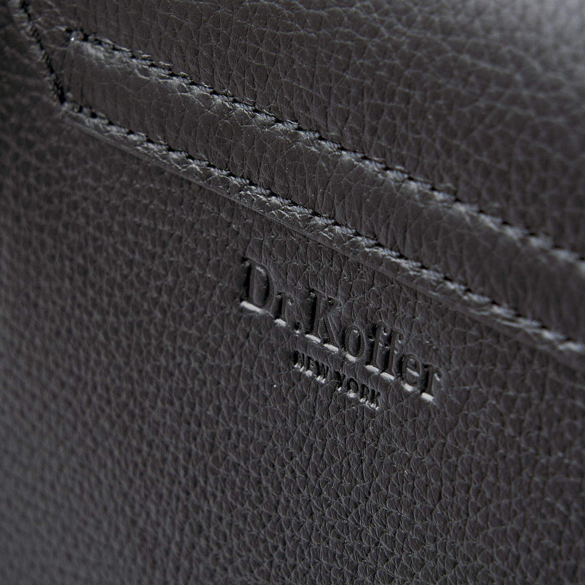 Женская сумка Dr. Koffer из натуральной кожи черная