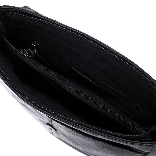 Женская сумка Dr.Koffer из натуральной кожи чёрная