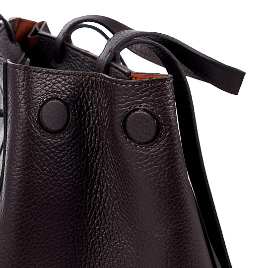 Женская сумка Dr. Koffer из натуральной кожи коричневая