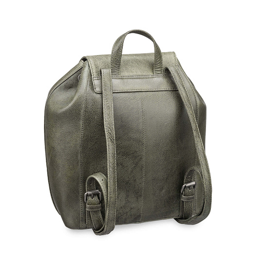 Рюкзак Dr.Koffer из натуральной кожи зеленый