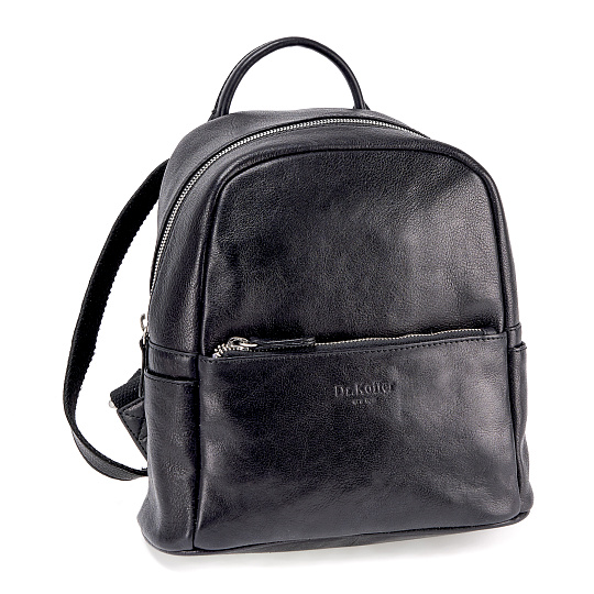 Рюкзак Dr.Koffer из натуральной кожи черный