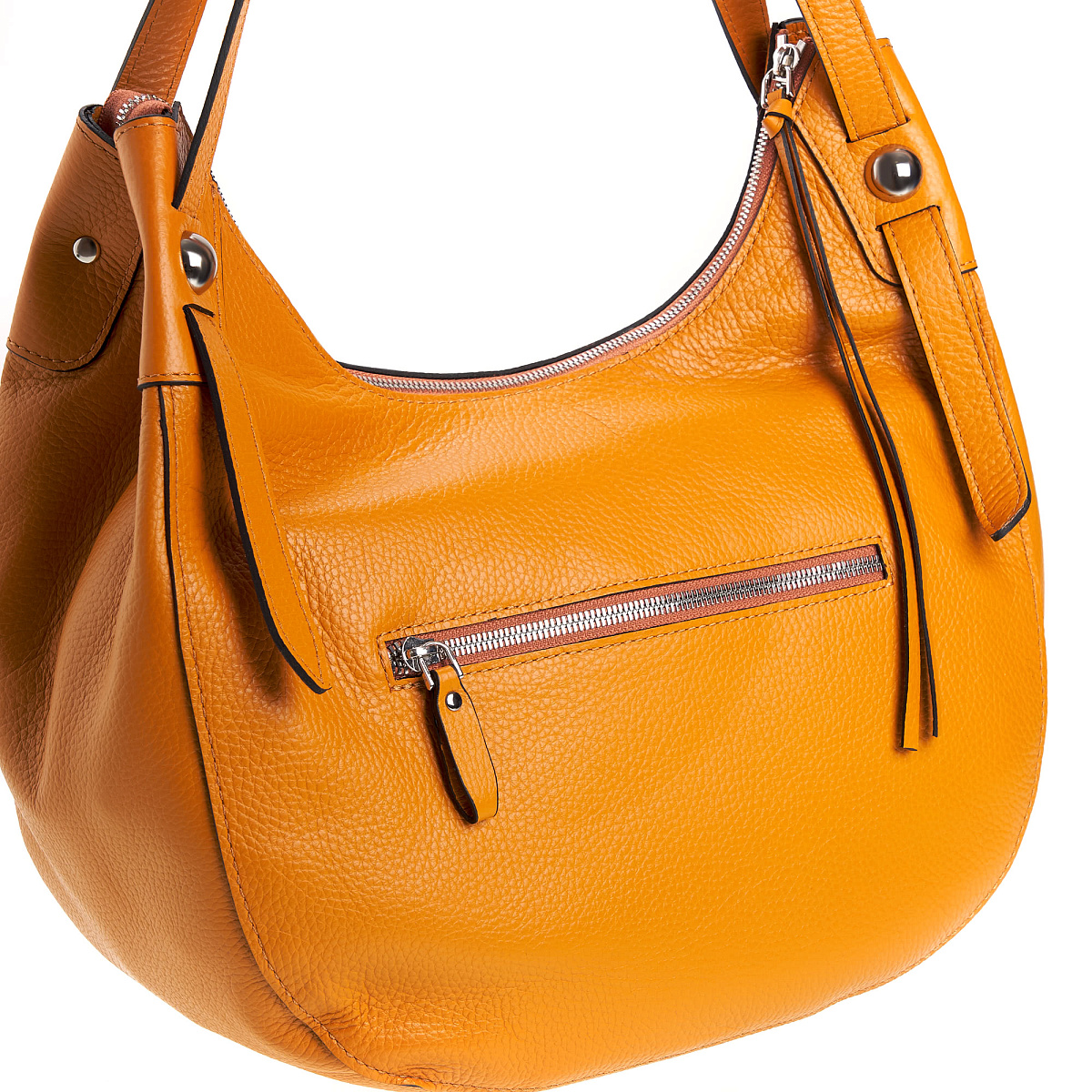 Женская сумка Dr. Koffer из натуральной кожи оранжевая