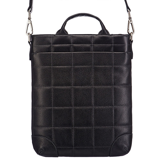 Сумка через плечо Dr.Koffer из натуральной кожи черная