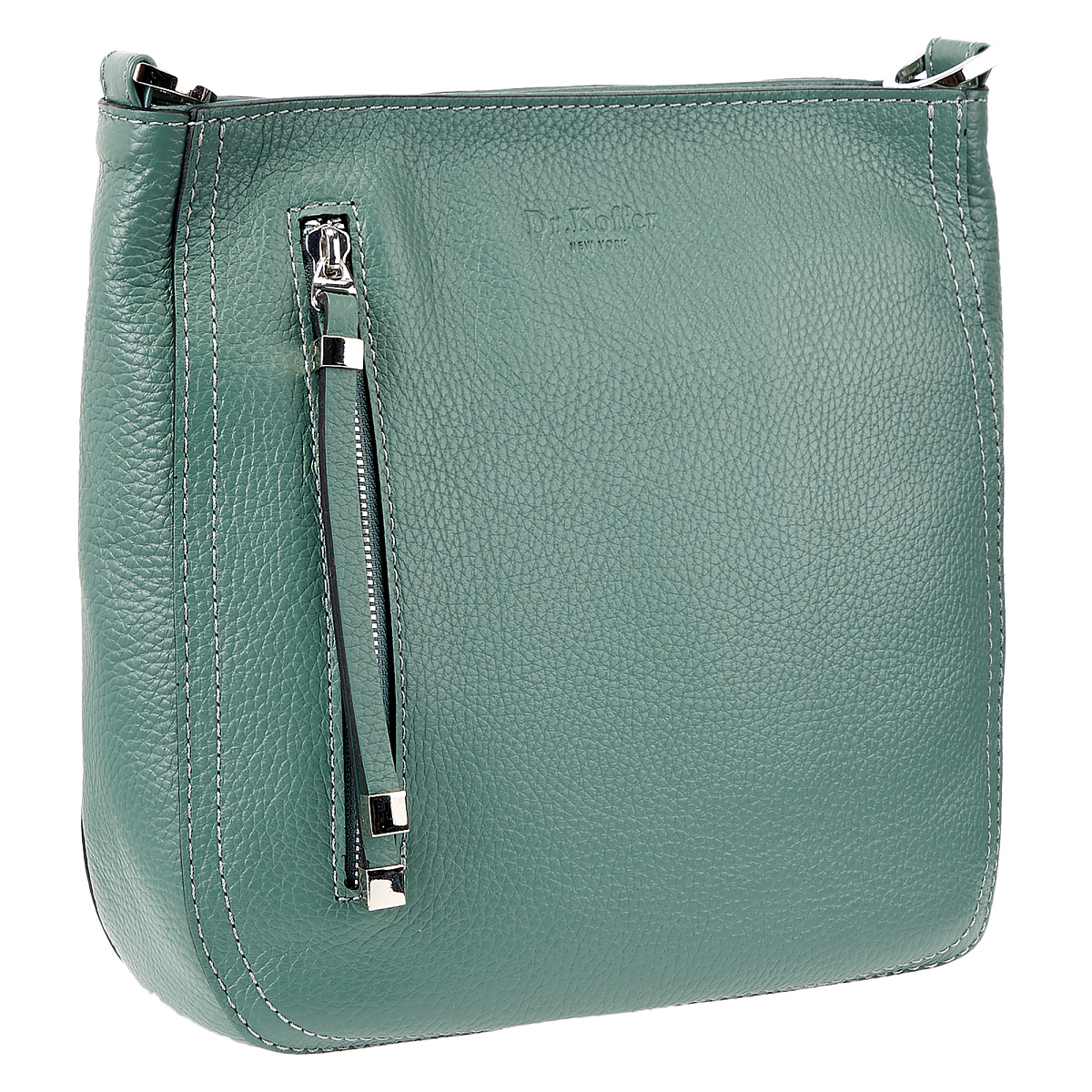 Женская сумка Dr. Koffer из натуральной кожи зеленая