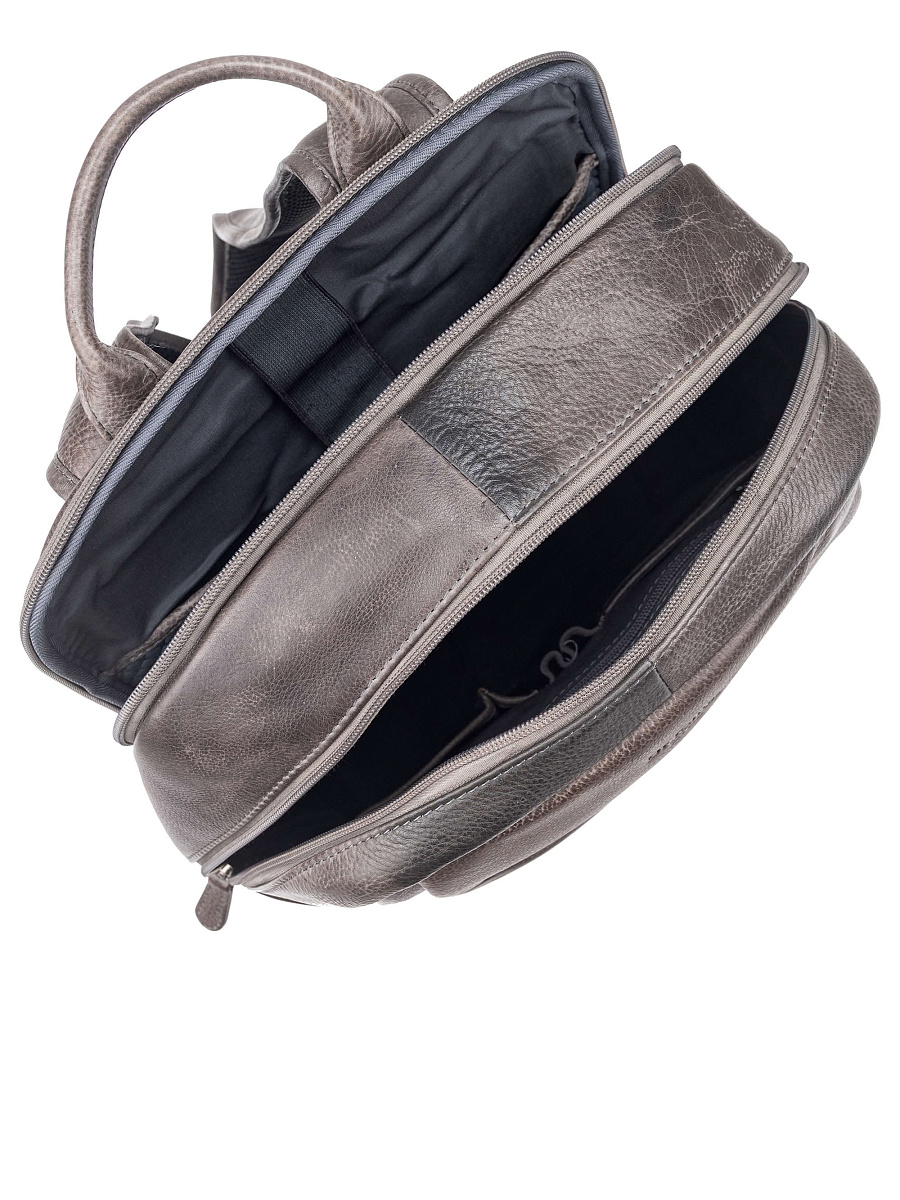 Рюкзак Dr. Koffer из натуральной кожи серый