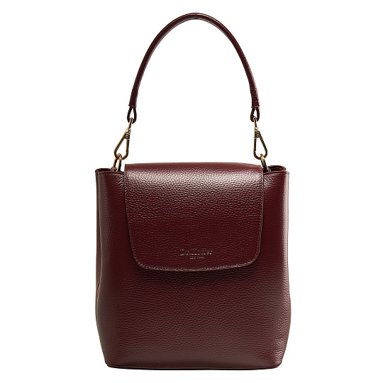 Женская сумка  Dr. Koffer из натуральной кожи бордовая