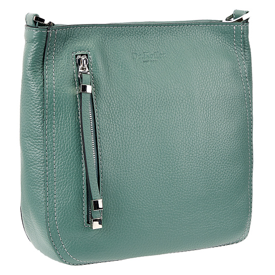 Женская сумка Dr. Koffer из натуральной кожи зеленая