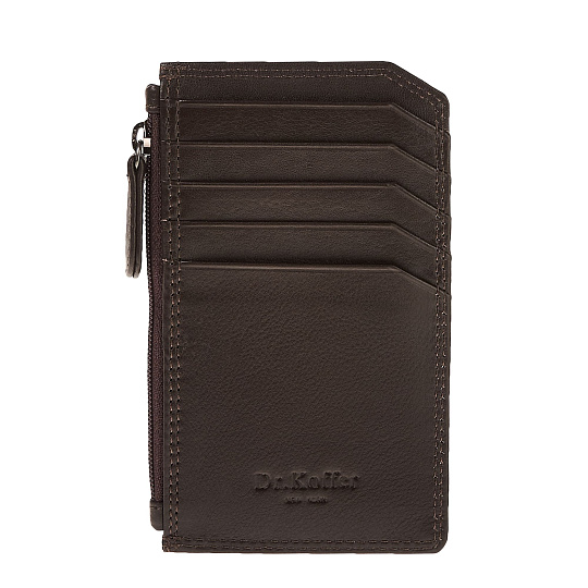 Кредитница Dr.Koffer из натуральной кожи коричневая