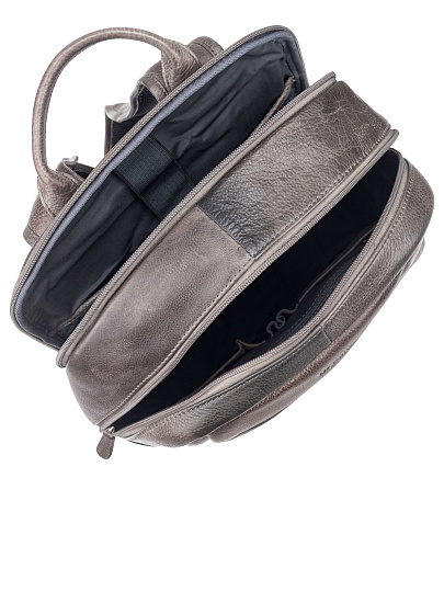 Рюкзак Dr. Koffer из натуральной кожи серый