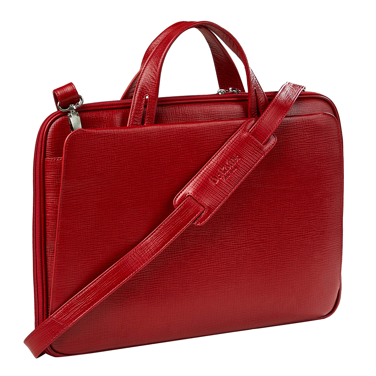 Женская сумка Dr.Koffer из натуральной кожи красная