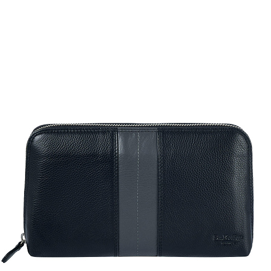 Сумка барсетка из натуральной кожи Dr. Koffer черная