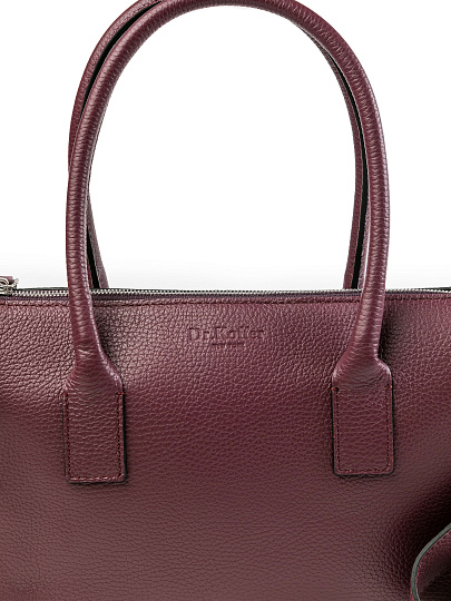 Женская сумка Dr.Koffer из натуральной кожи бордовая