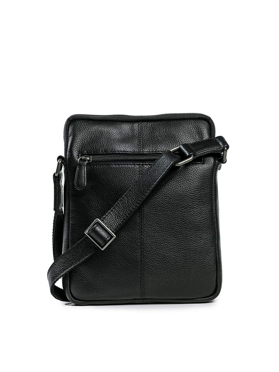 Сумка через плечо Dr.Koffer из натуральной кожи черная