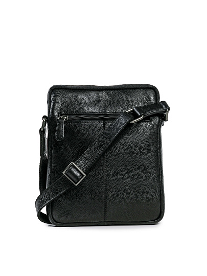 Сумка через плечо Dr.Koffer из натуральной кожи черная