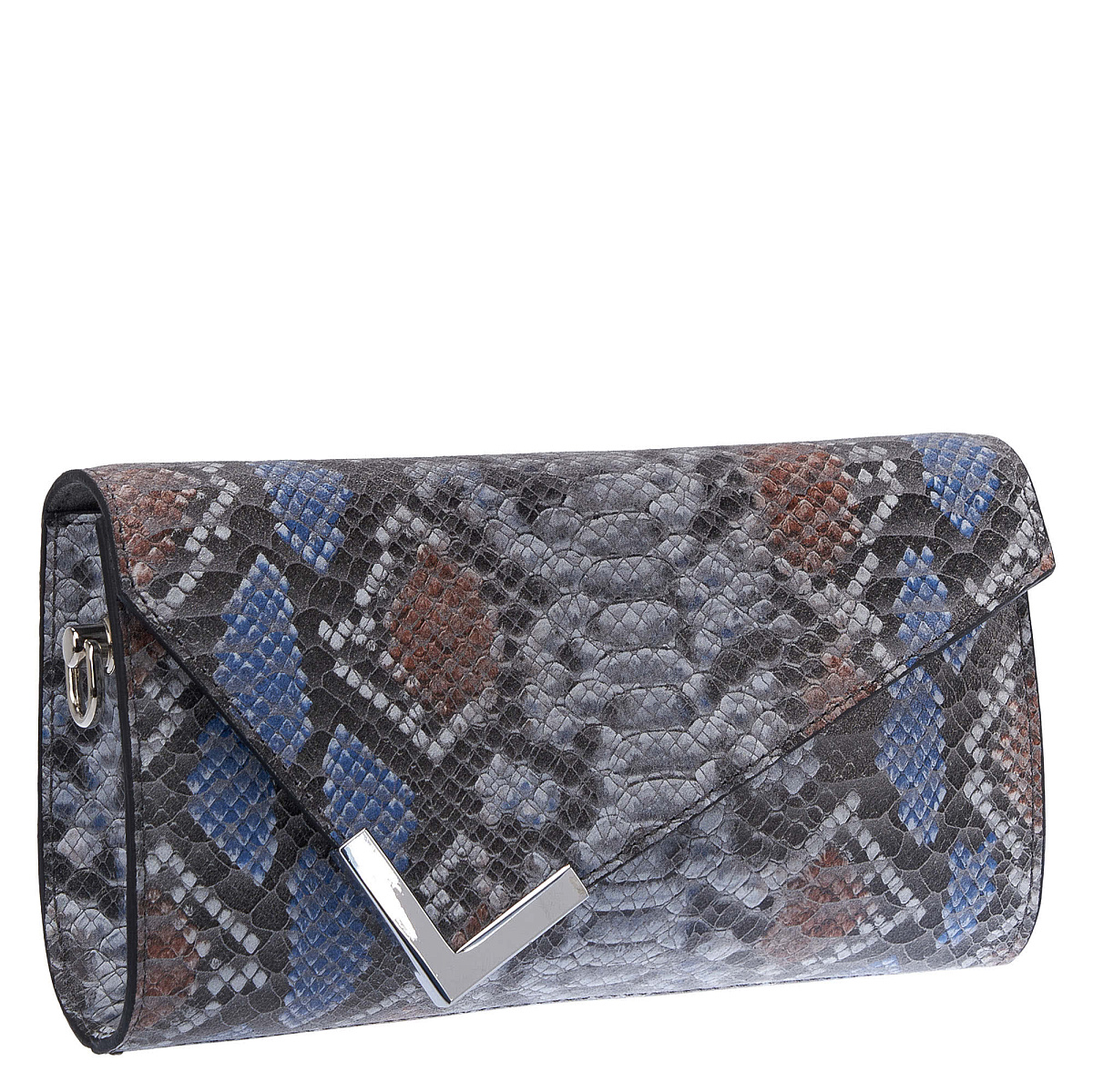 Женская сумка Dr. Koffer из натуральной кожи серая