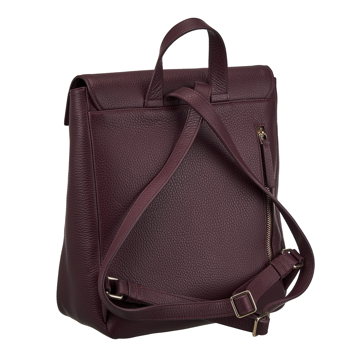 Рюкзак Dr. Koffer из натуральной кожи фиолетовый