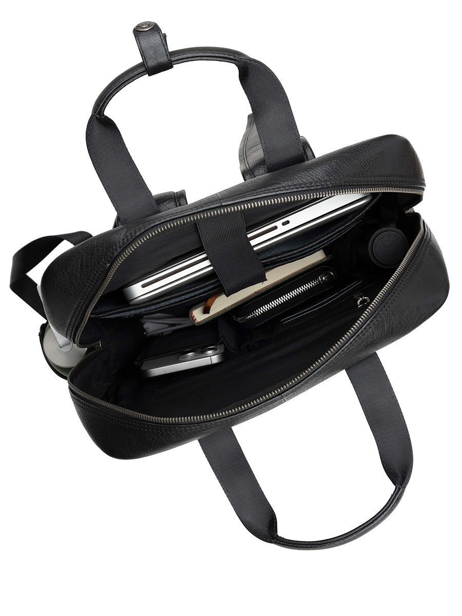 Рюкзак Dr. Koffer из натуральной кожи черный