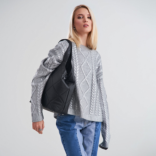 Женская сумка Dr. Koffer из натуральной кожи черная