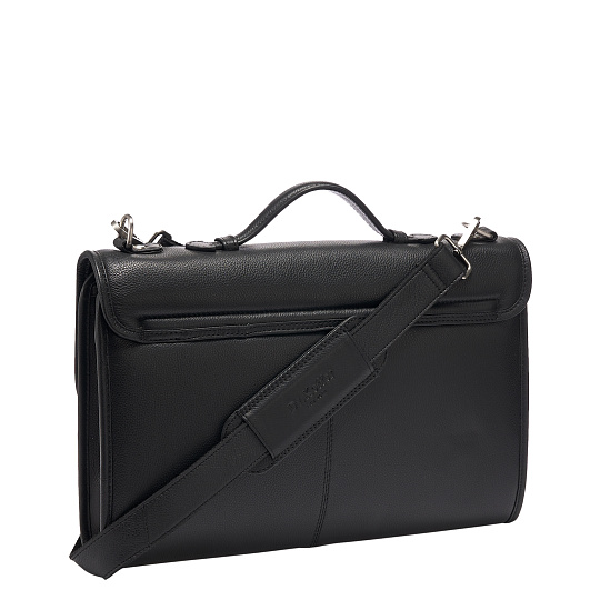 Портфель Dr.Koffer из натуральной кожи черный