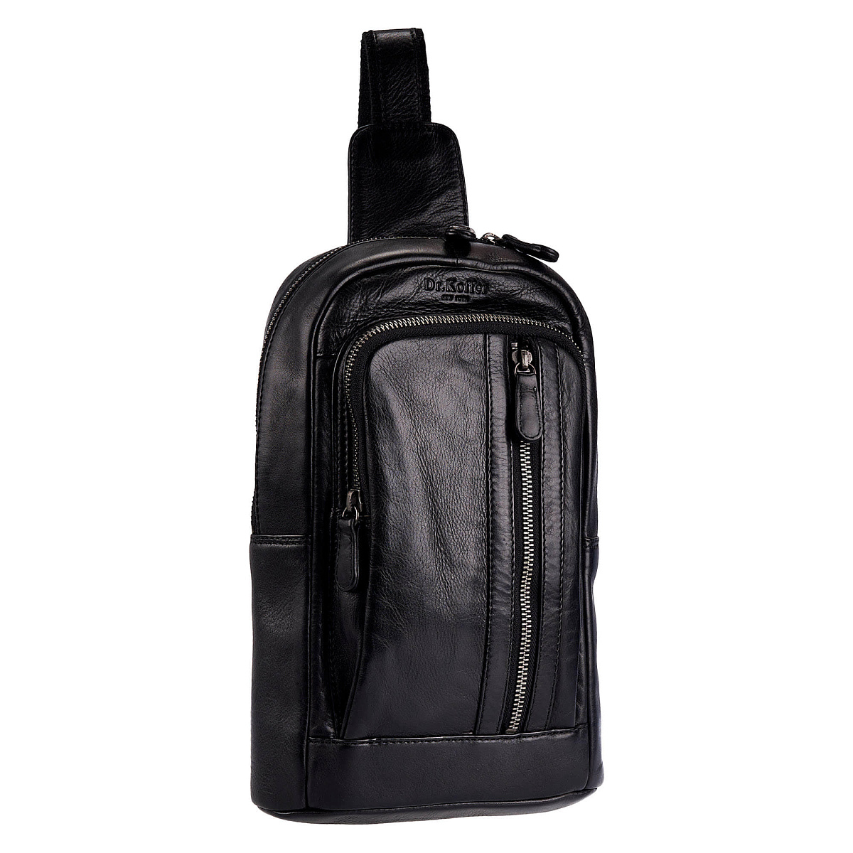 Рюкзак Dr.Koffer из натуральной кожи черный