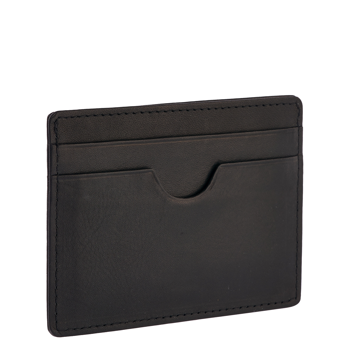 Кредитница Dr.Koffer из натуральной кожи черная