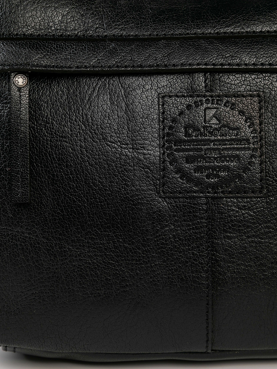 Женская сумка Dr.Koffer из натуральной кожи черная