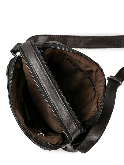 Сумка через плечо Dr.Koffer из натуральной кожи коричневая