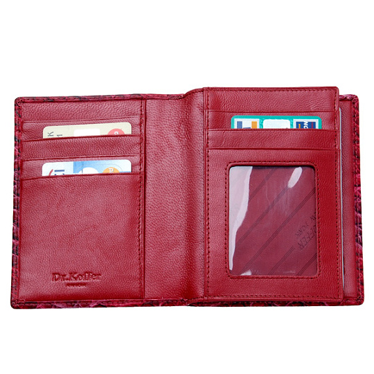 Обложка для паспорта/автодок из натуральной кожи Dr. Koffer